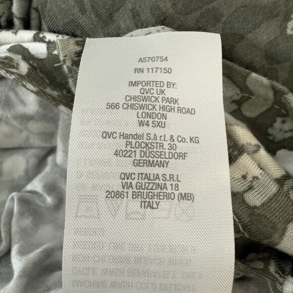 Belle by Kim Gravel Dress Soft Knit Spandex Vibrant Print Lounge Midi Tall | XLT - Picture 6 of 9